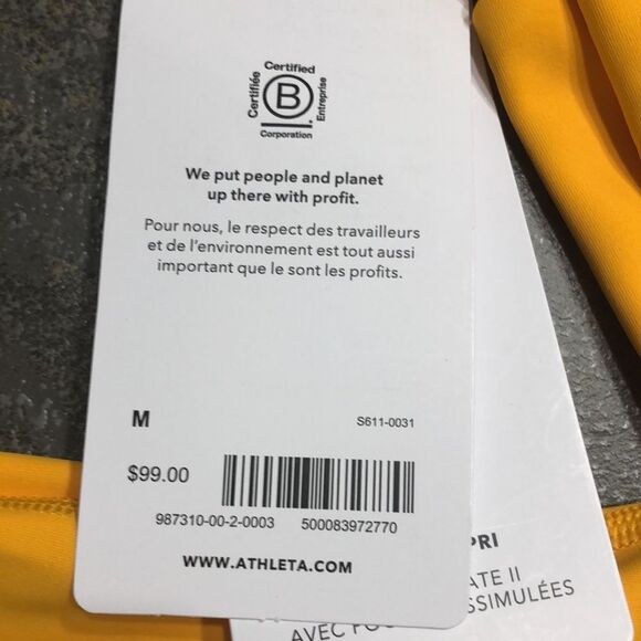 Athleta ultimate stash II Capri size medium NWT - Picture 3 of 8
